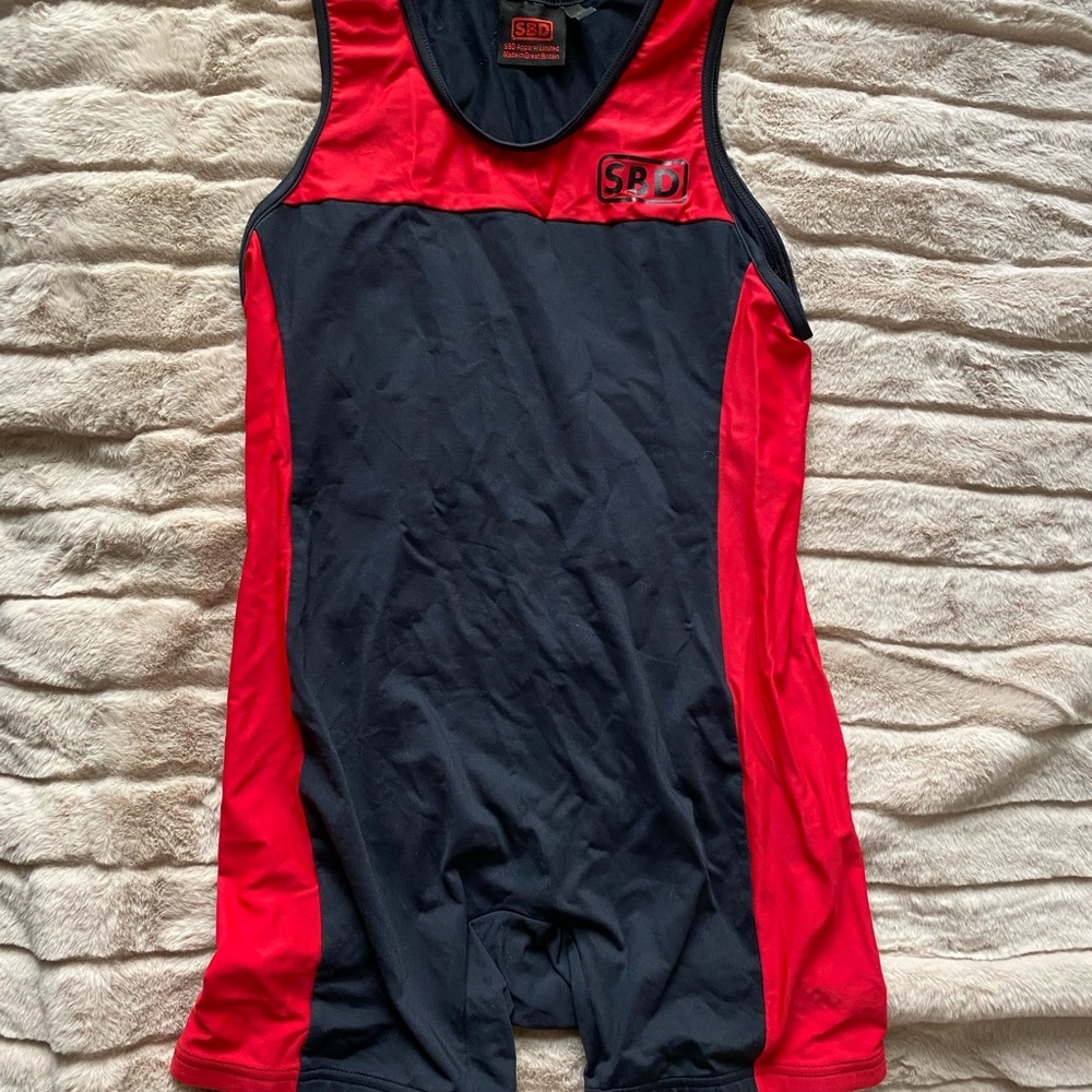 Men’s SBD SINGLET RED BLACK Large